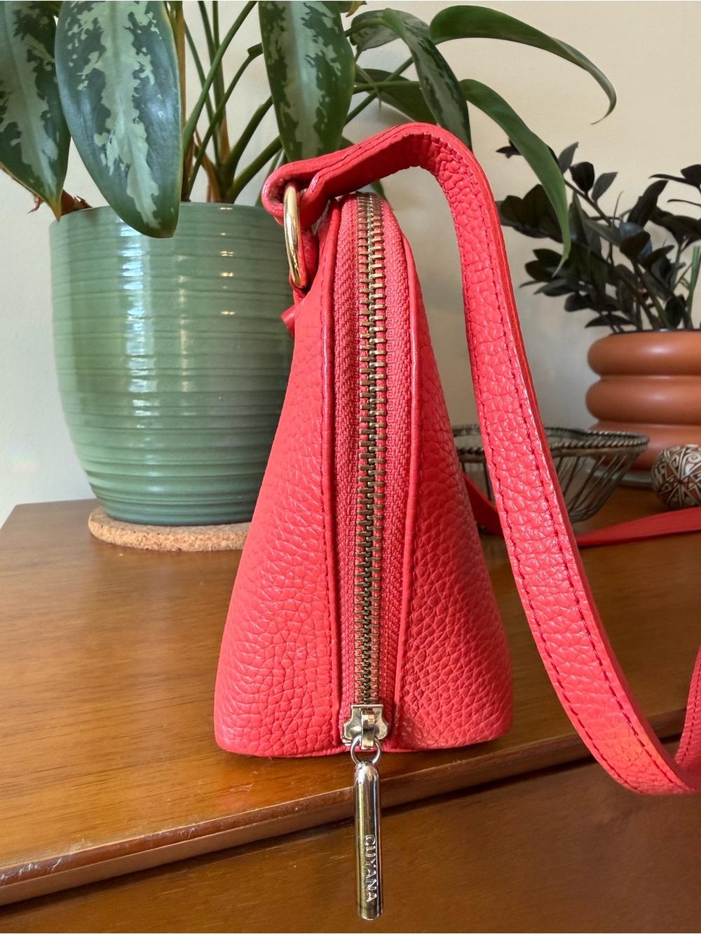 Cuyana Pebbled Leather Crossbody Bag - Picture 2 of 10